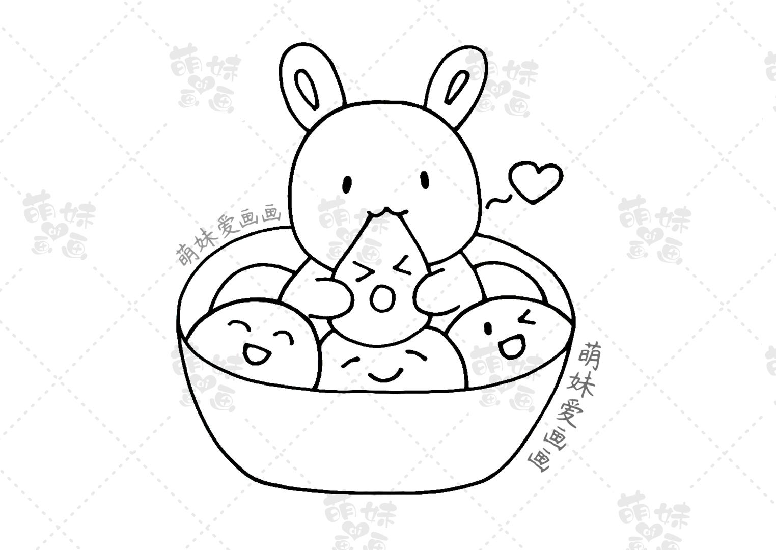 含文字内容的2023兔年元宵节手抄报及简笔画合集,简单又漂亮