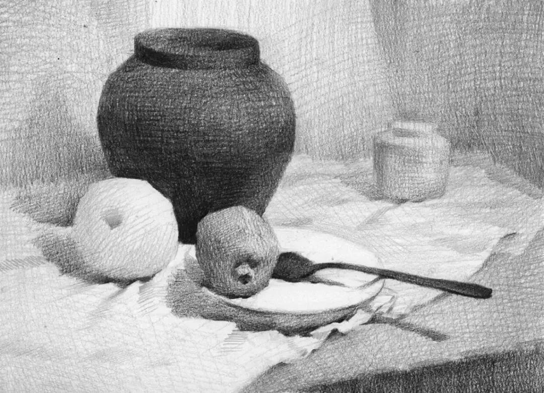 画好素描建立黑白灰大关系是关键