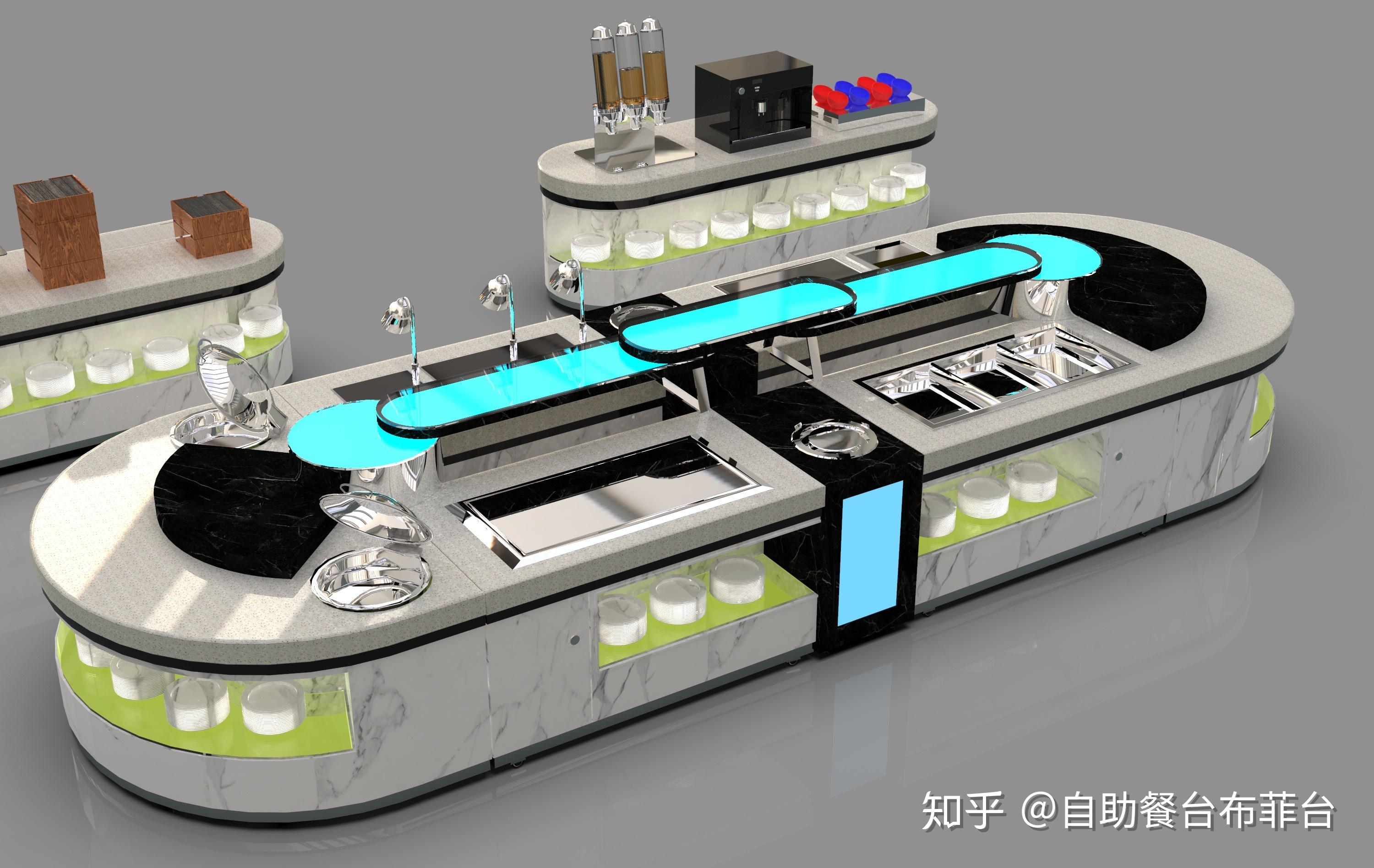 机关食堂自助餐台布局和设计思路
