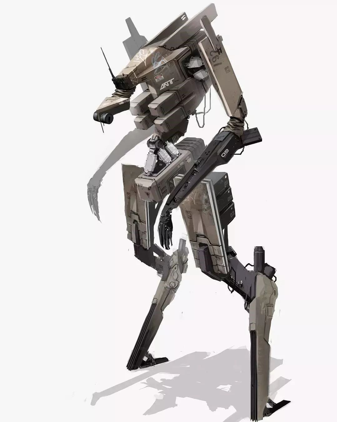 概念艺术家画的机器人,穿得比你还要潮!