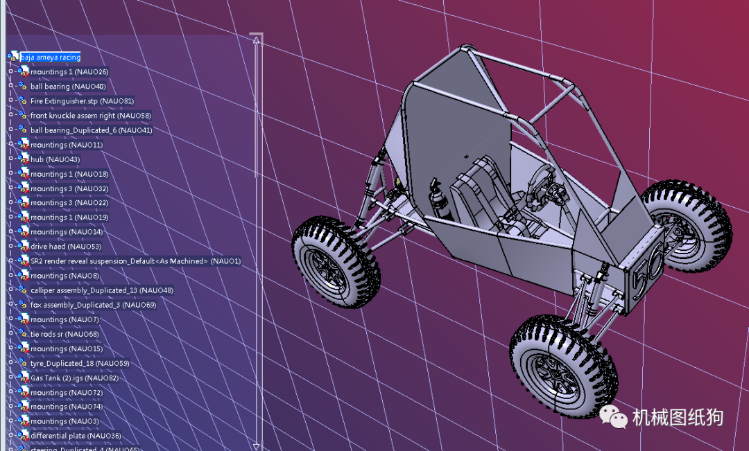 【卡丁赛车】baja ameya钢管赛车3d数模图纸 step格式 - 知乎