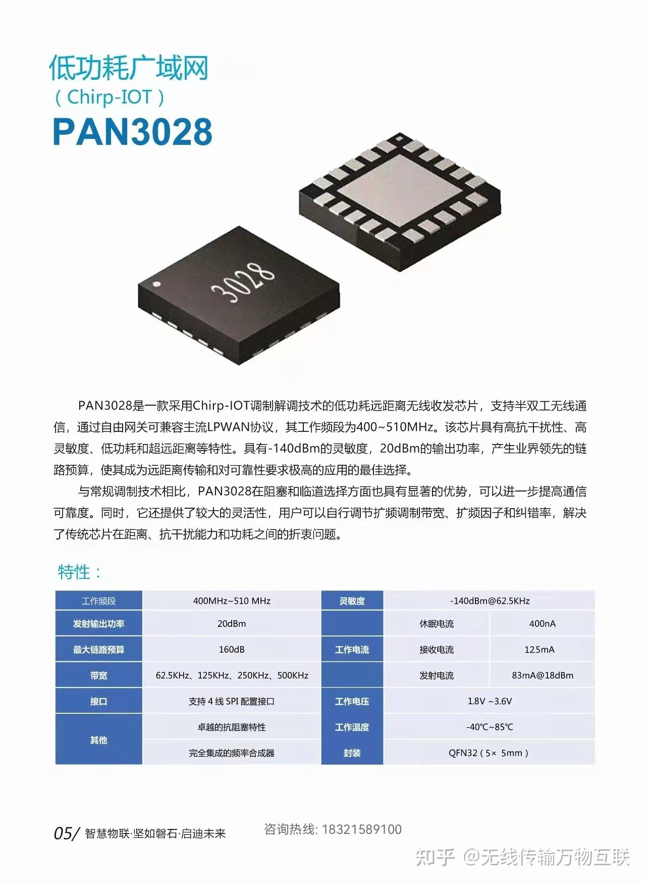 PAN3028 - 低功耗远距离无线收发芯片 - 知乎