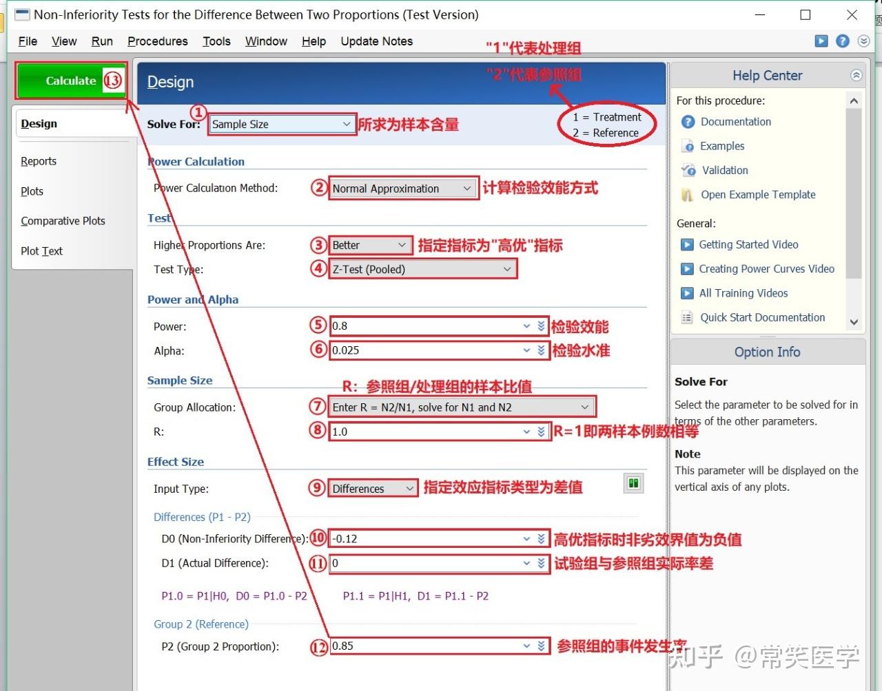 统计教程分享｜PASS实现完全随机设计两样本率比较时非劣效性 检验样本含量估计 - 知乎