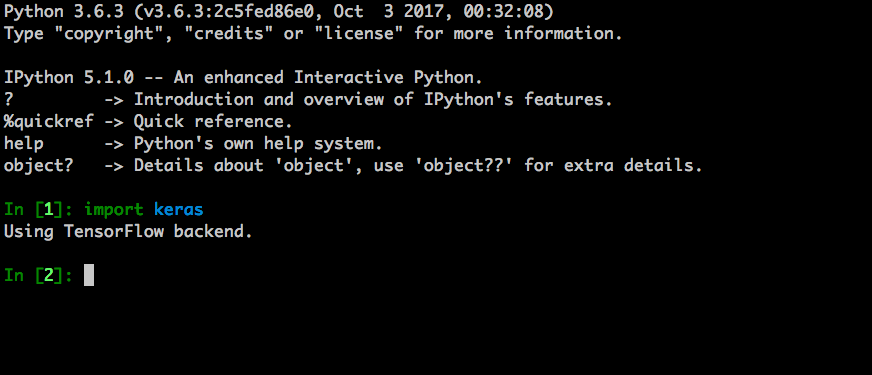python import keras报错并且看不到错误信息,该