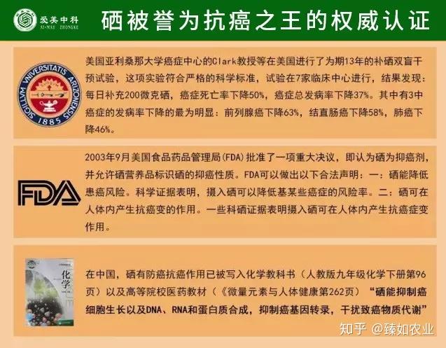 的研究,开发,人们已经能够应用硒来防癌,抗癌以及解除癌症病人的痛苦