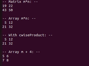 数值计算库Eigen：数组类 Array class - 知乎