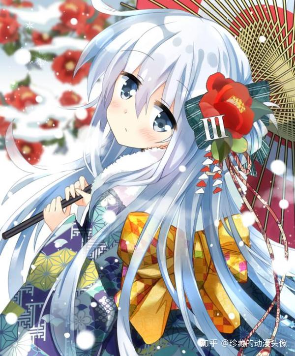 动漫头像和风美图系列活泼开朗的美少女对未来充满了希望