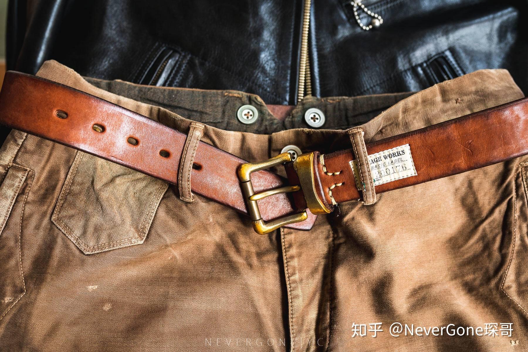 风味独特的皮带vintageworks日产小牌做旧皮带
