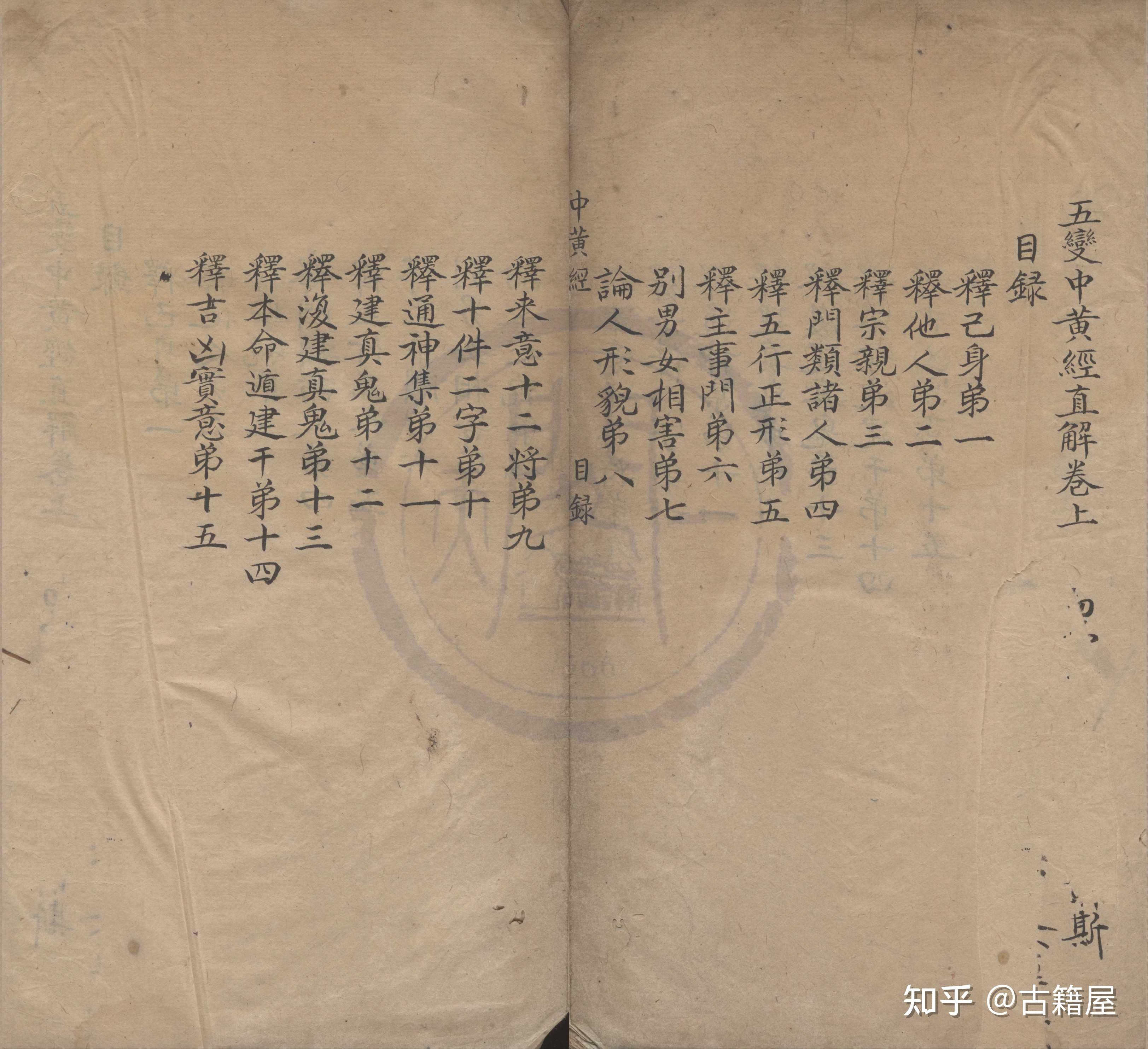 六壬古籍《五变中黄经直解》 - 知乎