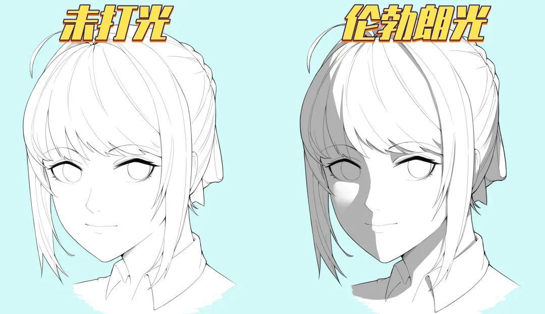 03分割光分割光与伦勃朗光的效果相近,但在头发部位的阴影面积会更大.