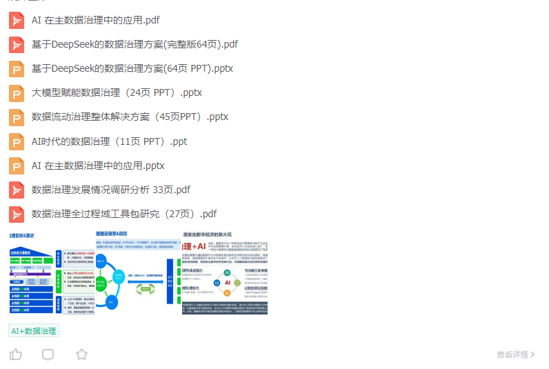 DeepSeek在数据治理的70个应用场景：基于DeepSeek的数据治理方案、AI 在主数据治理中的应用··· - 知乎