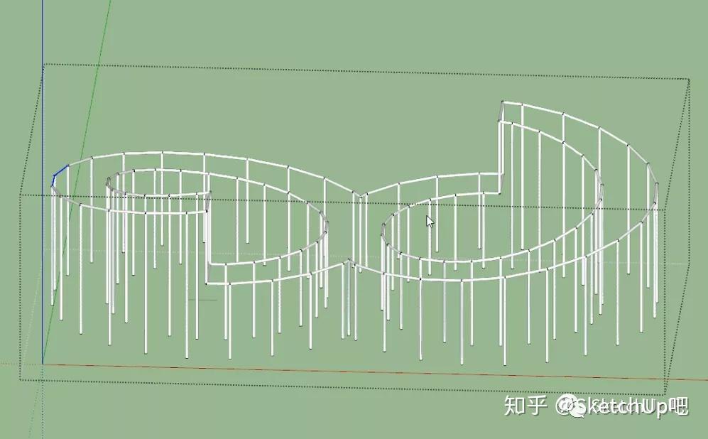 莫比乌斯别墅的sketchup建模思路