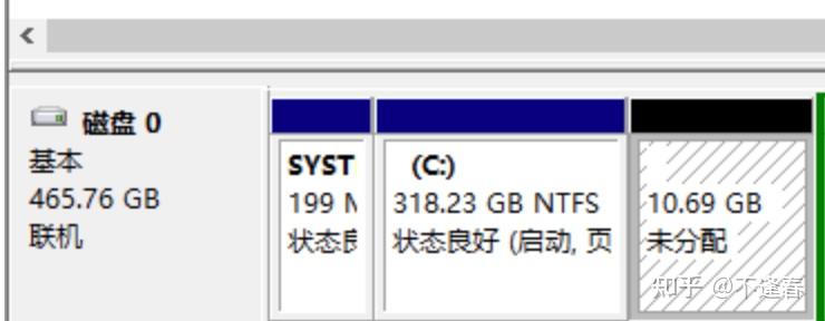 C盘空间不足,将未分配磁盘合并到C盘可以有效扩容!