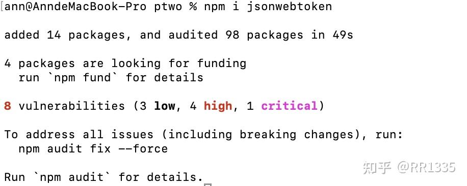 jwt ，Express token处理中间件 - 知乎