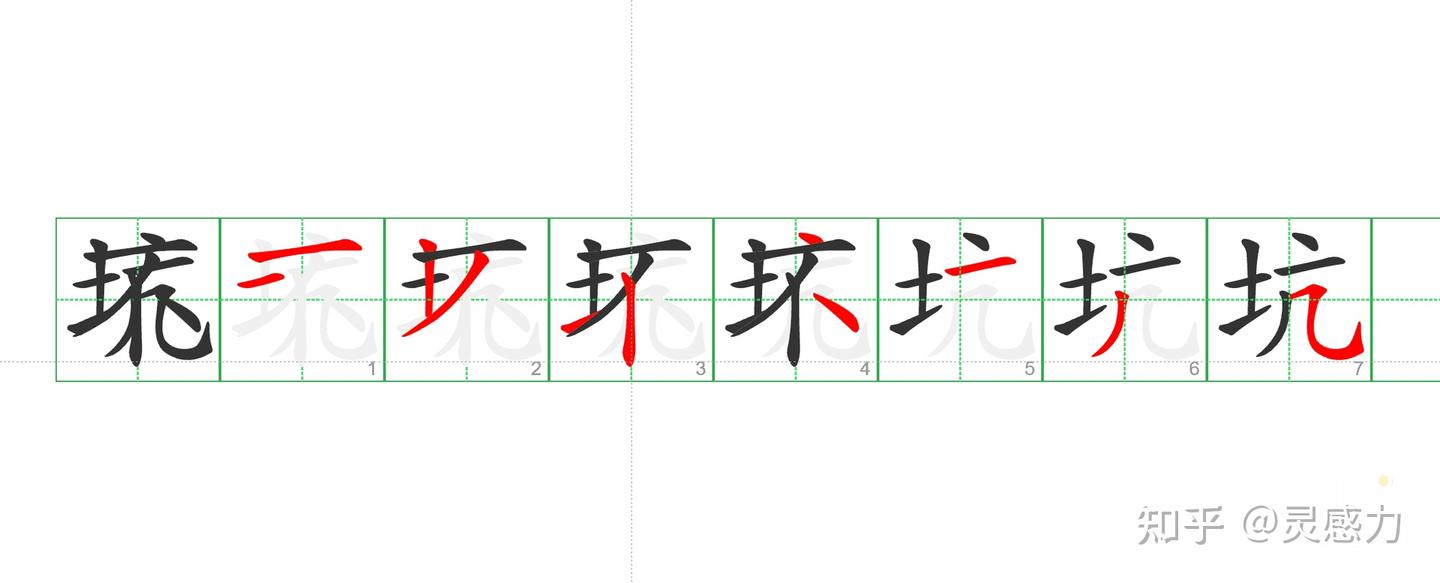 在Word、PPT中一键制作汉字笔顺分解步骤效果,自定义格子颜色、多种效果~ - 知乎