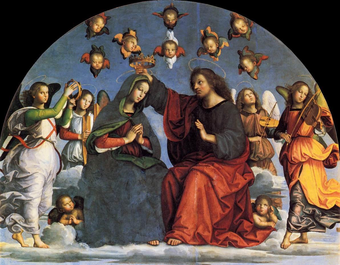 拉斐尔(raffaello)-《圣母加冕》(奥迪祭坛画) the crowning of the