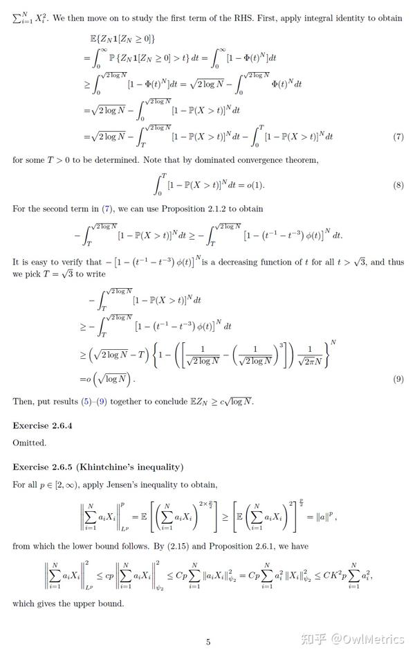 Vershynin 2 5 2 8 solutions 