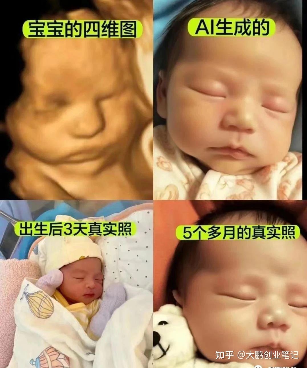 孕期就能提前知道宝宝长相，四维图生成AI宝宝图，别被忽悠了！