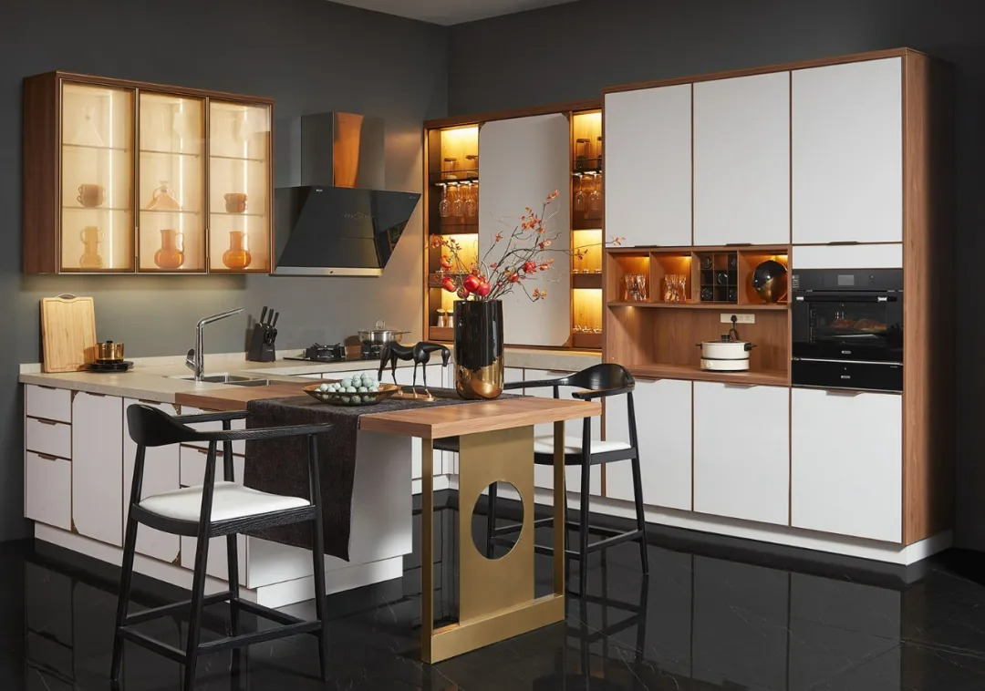 厨房也能诗情画意欧派橱柜新中式厨房合集