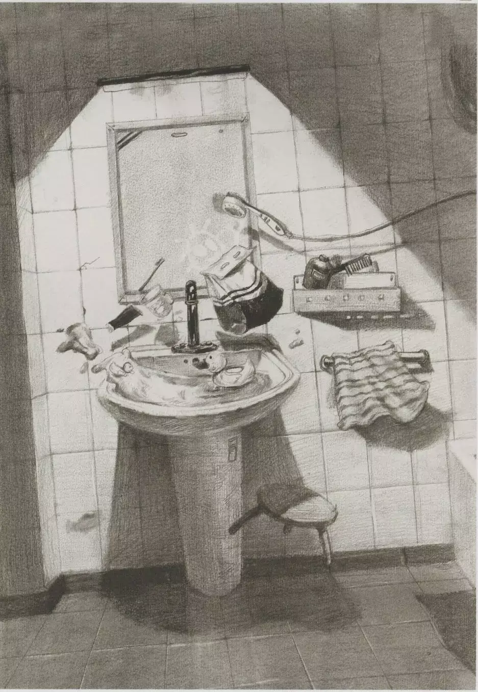 清华美院的设计素描高分卷画成什么样附作品点评