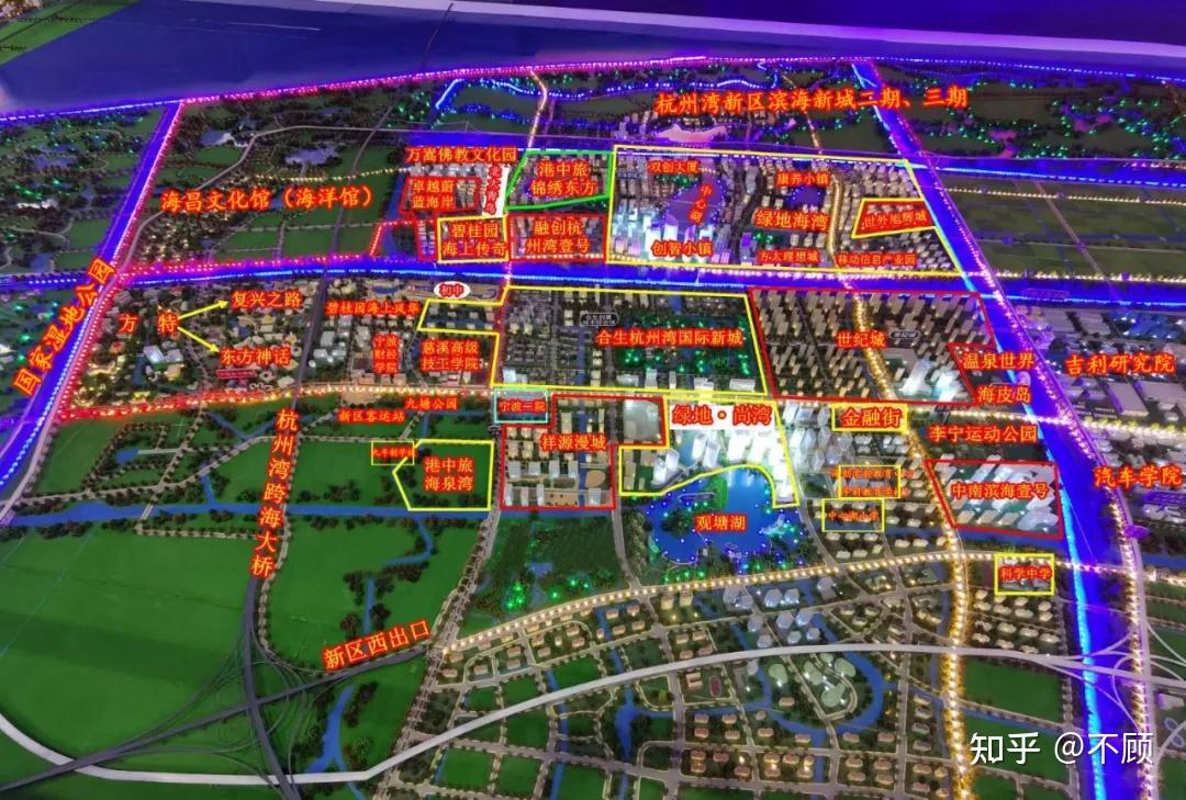 寧波杭州灣新區高規格發展空間佈局樓盤分佈明細