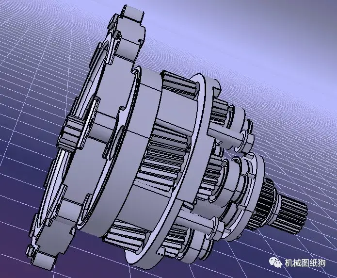 差減變速器行星齒輪減速機斯洛伐克大學3d模型圖紙stp格式