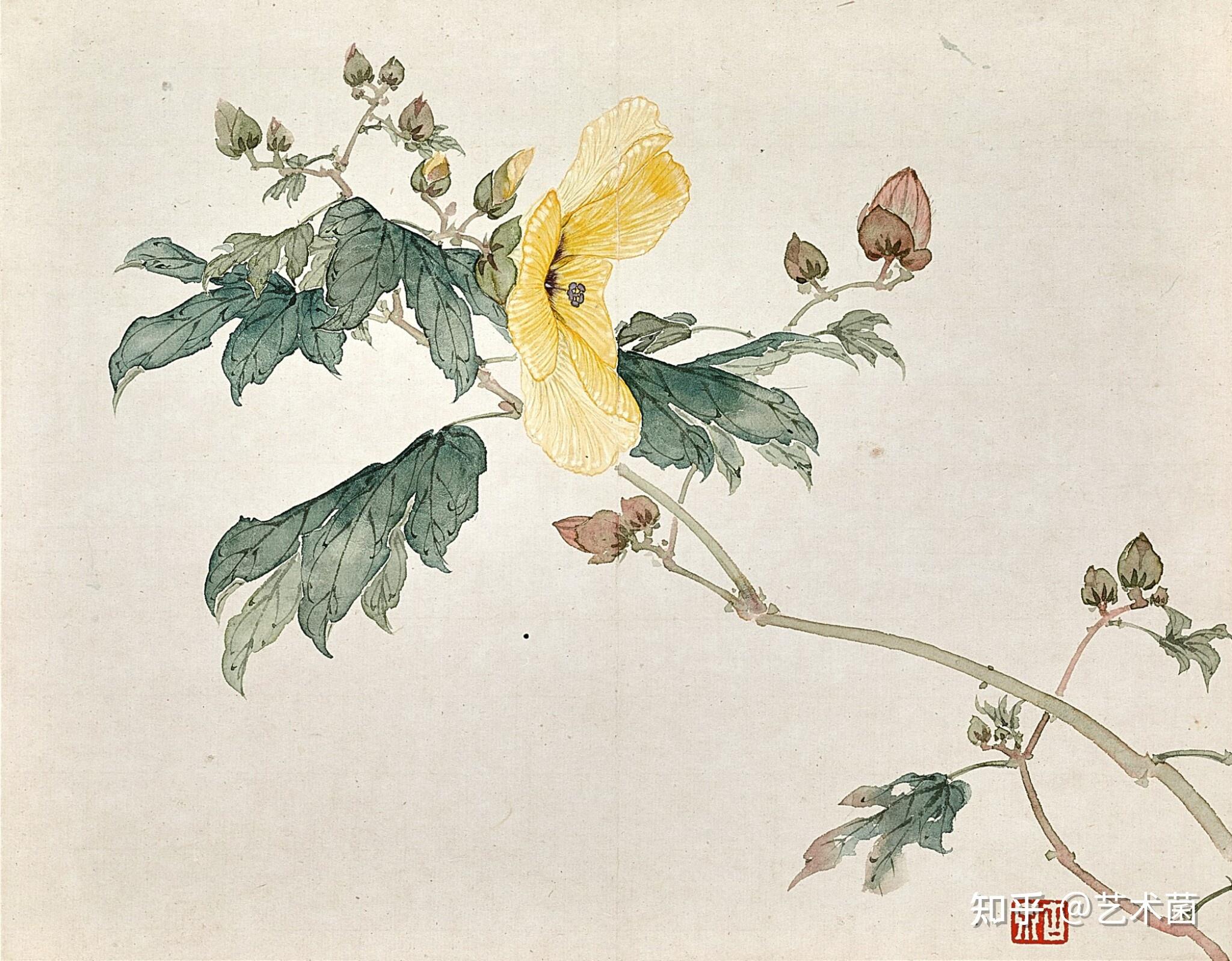 画法上追宋光宝,孟丽堂,笔致工细,法瓯香馆用色,赋色妍雅,尤以"撞水撞