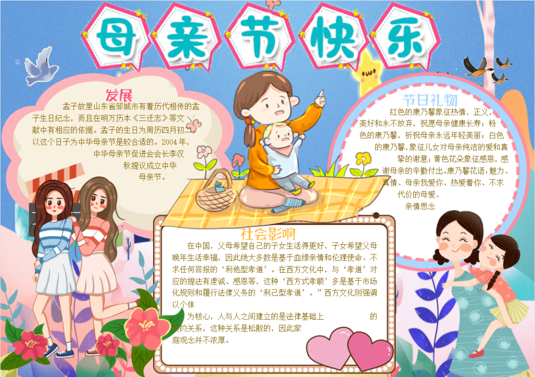 母亲节手抄报+素材大全,快为孩子收藏!(超级温馨的母亲节手抄报教程来了,送给可爱的妈妈们)