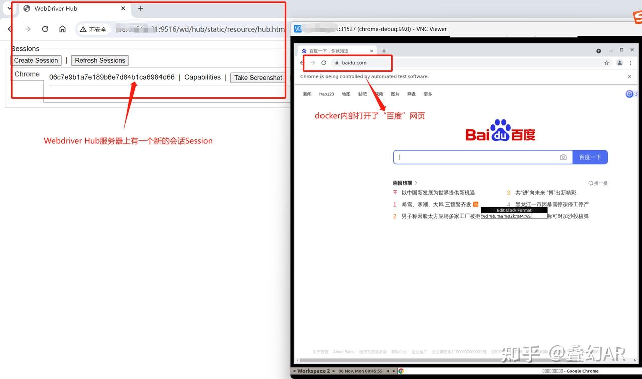 Docker selenium chrome 