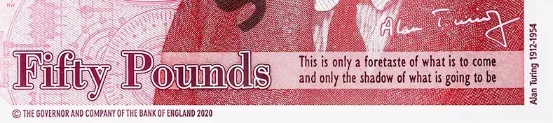 ai之父图灵109岁生日英国央行用这张新版50英镑庆祝