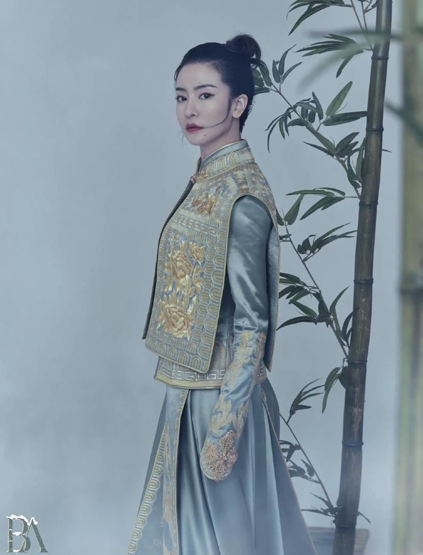 bamboo本竹画册古风女神李晟演绎天玺礼服