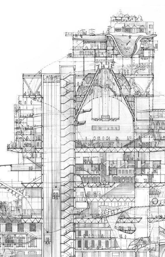 建筑剖面图怎么画出感觉? - 知乎
