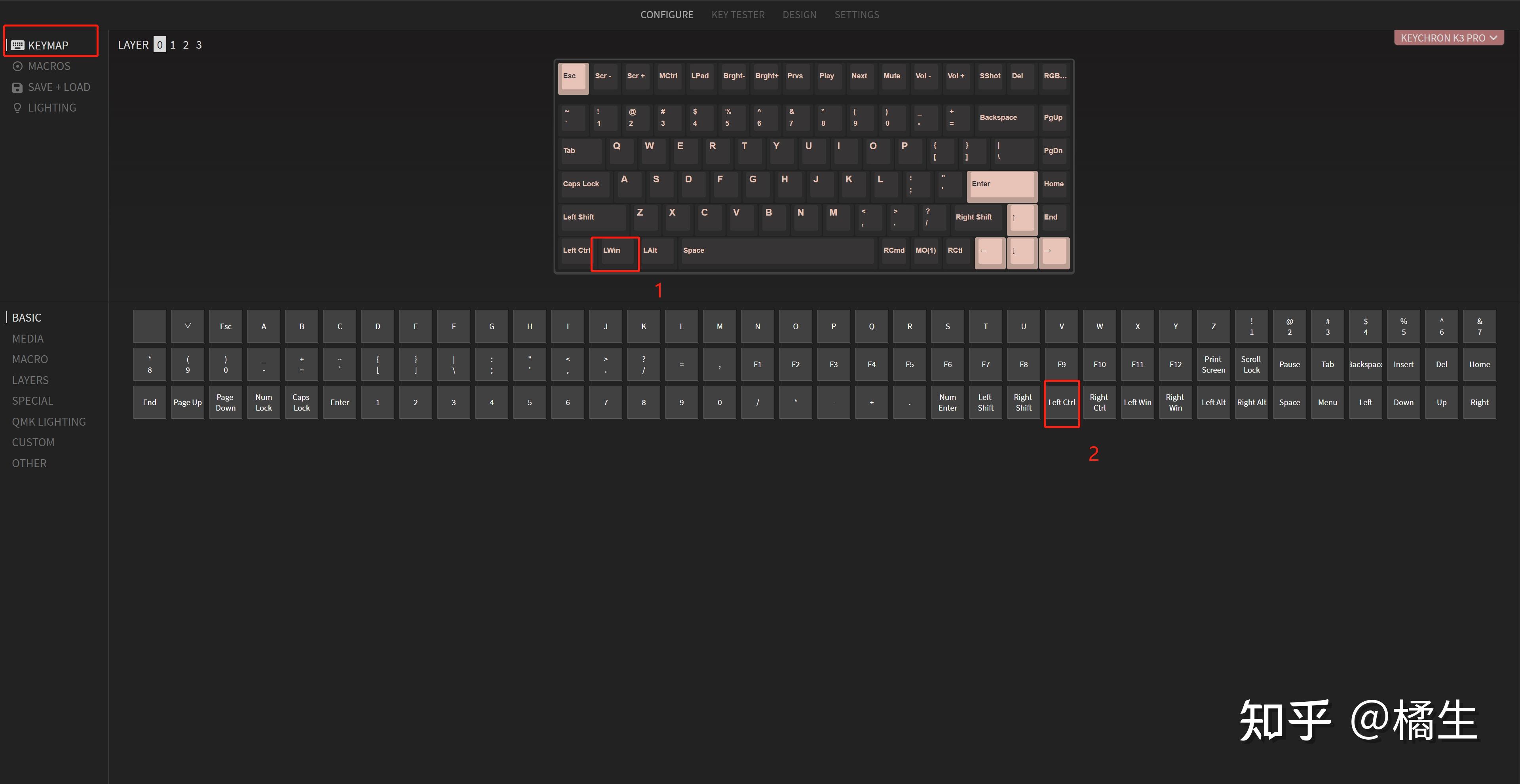 Pro Key Mapping 全新升级,依旧令人惊艳的矮轴小键盘keychron K3 Pro首发评测!附VIA改键教程~ - 知乎