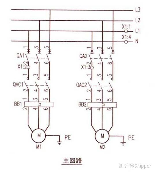 解析消火栓泵一用一备全压启动控制电路图