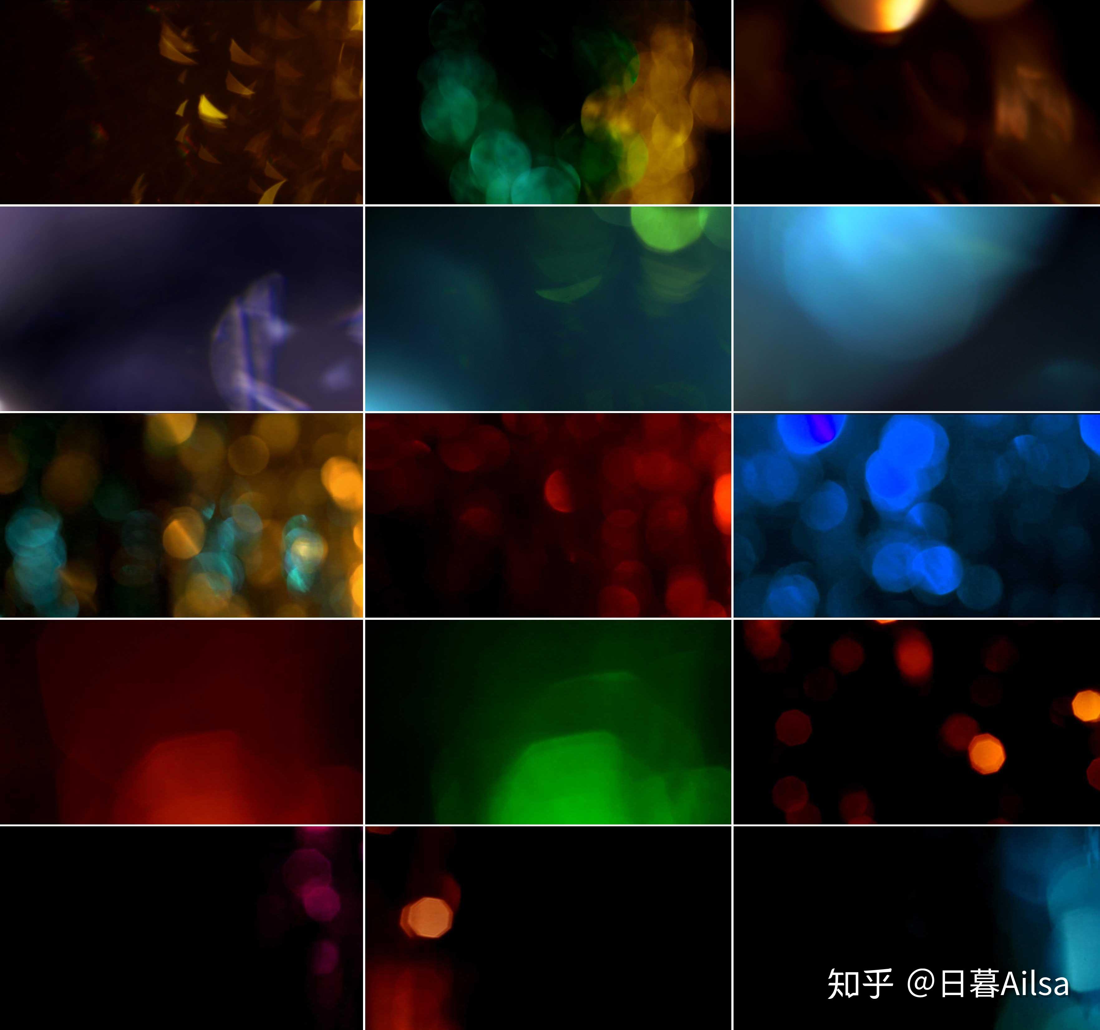 4K级散景虚化的光斑背景和漏光视频素材包 - 知乎