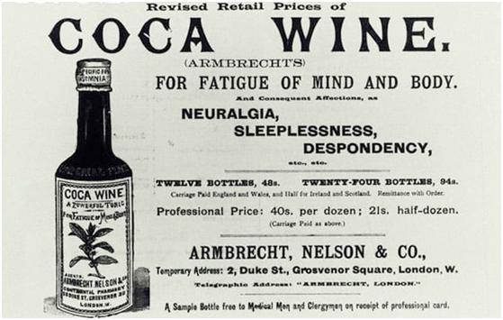 波尔多红酒和古柯叶的混合物:可口可乐的祖先17世纪末,一位僧侣和有机