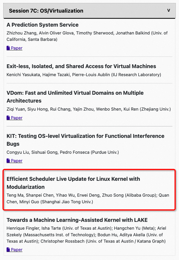 ASPLOS'23 系统顶会论文 Plugsched ：安全、高效的多场景调度器热升级详解 知乎