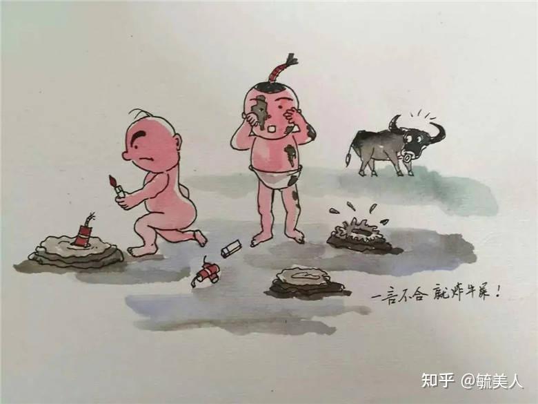 广州幸福田园犇牛牧场春节推出鞭炮炸牛皮粪项目游客成大花脸