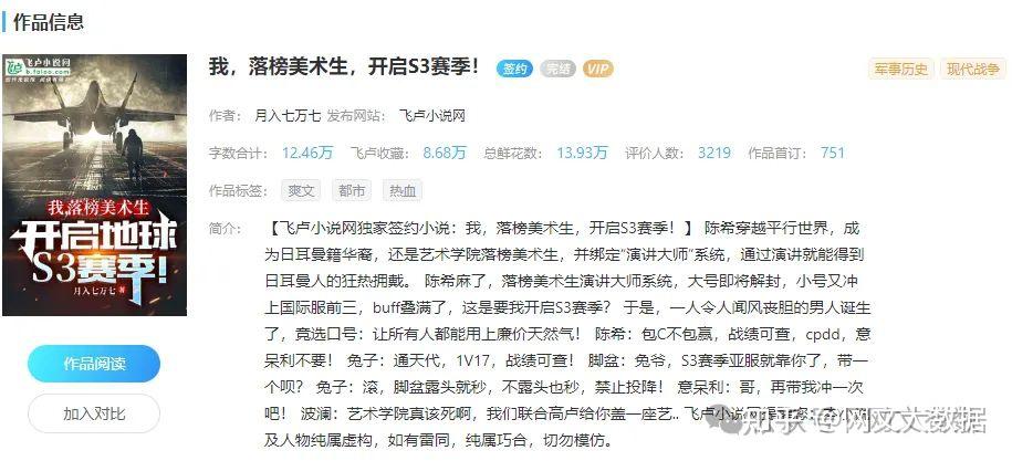 【飞卢小说】26号新书29本!《我,落榜美术生,开启S3赛季!》 - 知乎