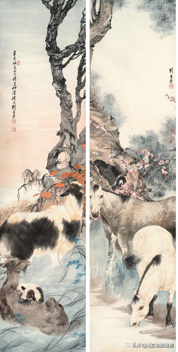 日本最大級 藏品中国大名家 中国北京保利社 肉筆幅絵 任伯年 絵画