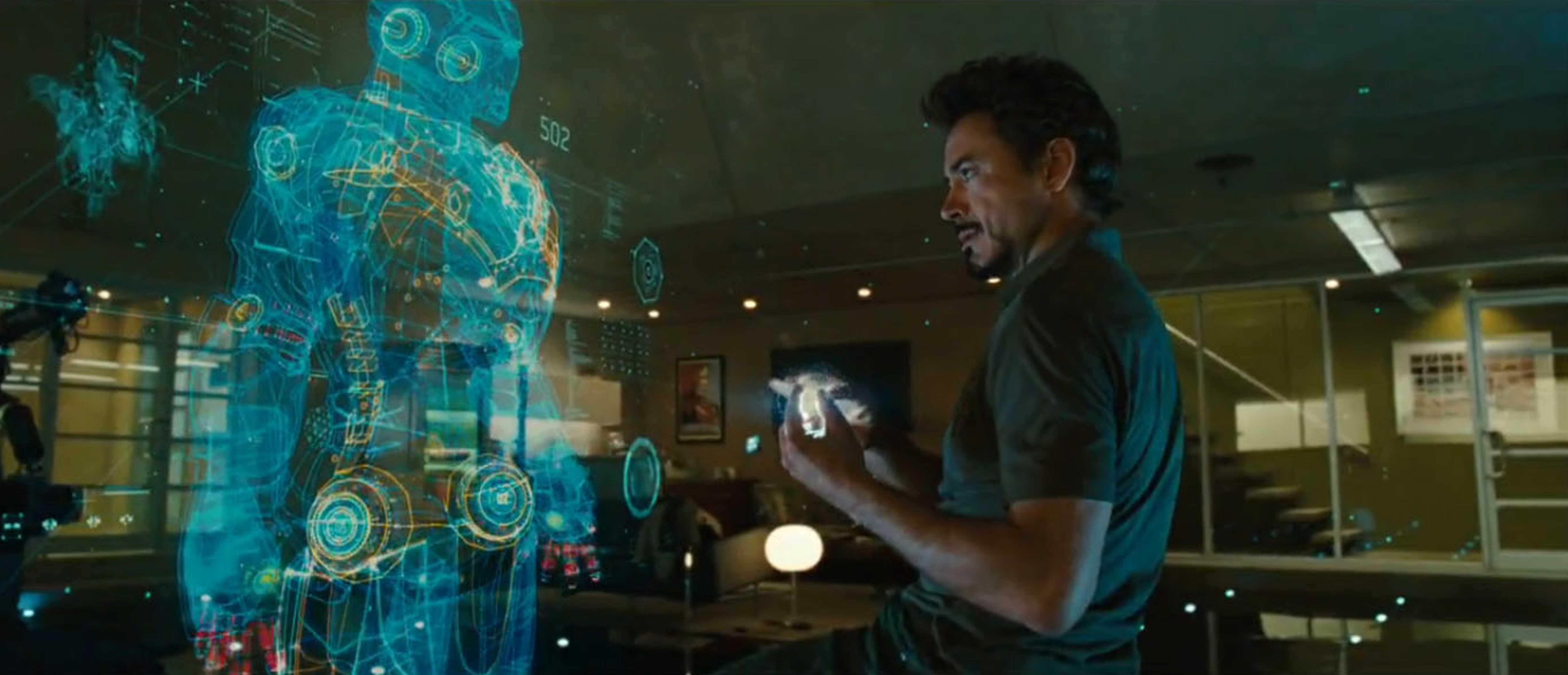 tony stark 研发钢铁侠时的场景交互以及阿凡达中的海量图像投影地图