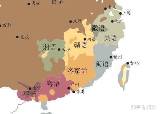 由于中国的面积大,人口多,因此汉语的方言也较多