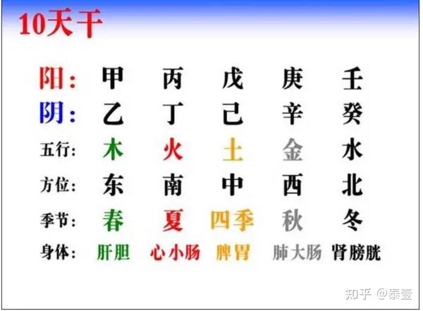 十天干、十二地支与五行 、六十甲子基本知识 - 知乎