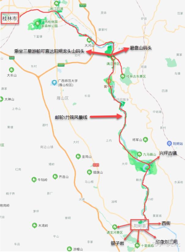 桂林必去景点及地理位置