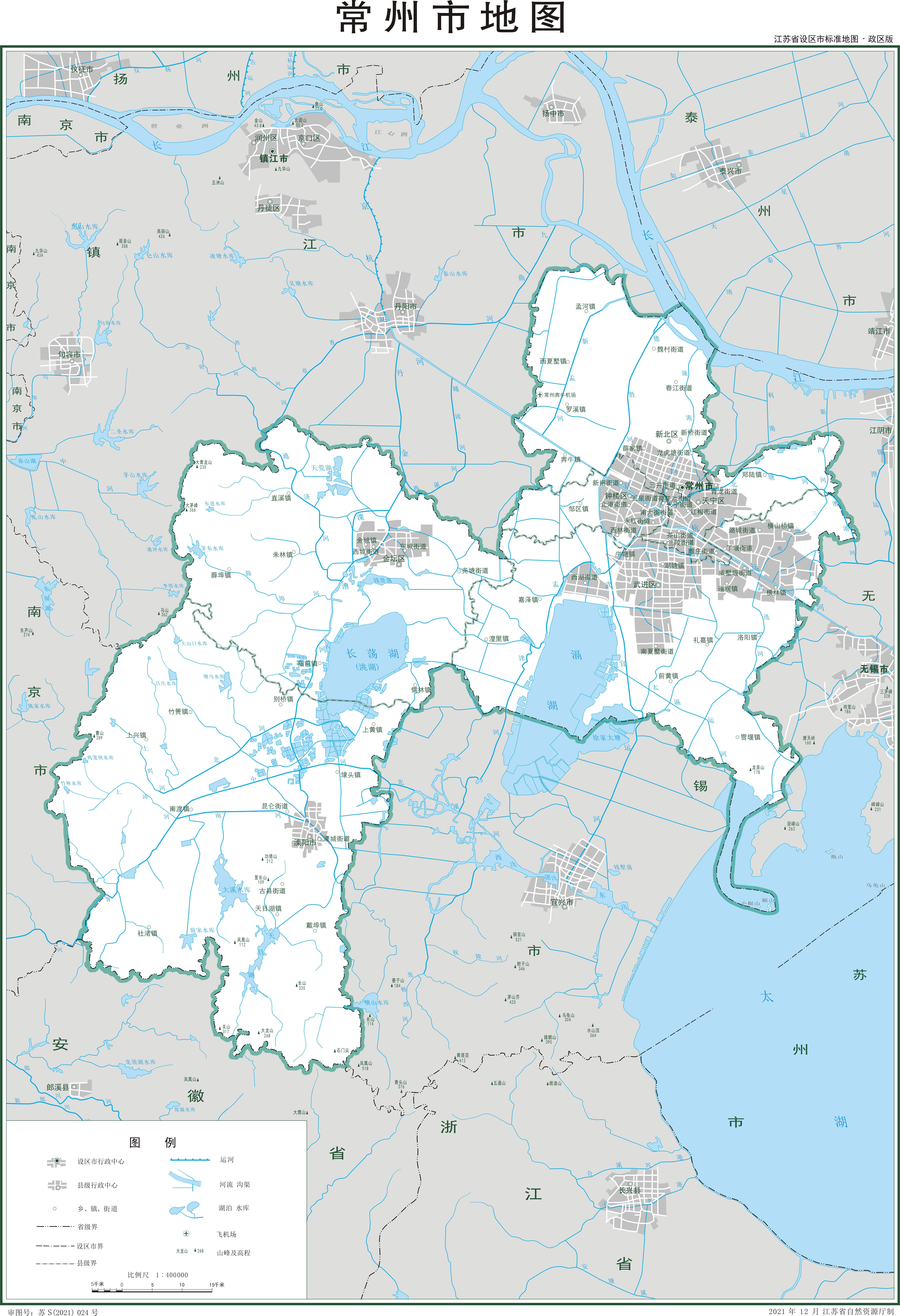 图文解读江苏省2023年行政区划(13地级市高清地图)