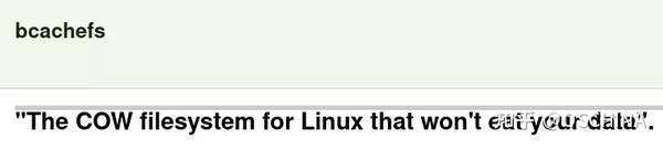 下一代 CoW 文件系统 Bcachefs 进入 Linux 内核 - 知乎