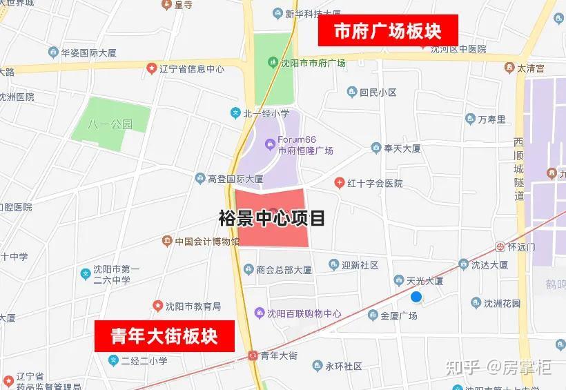 沈阳市府广场地图图片