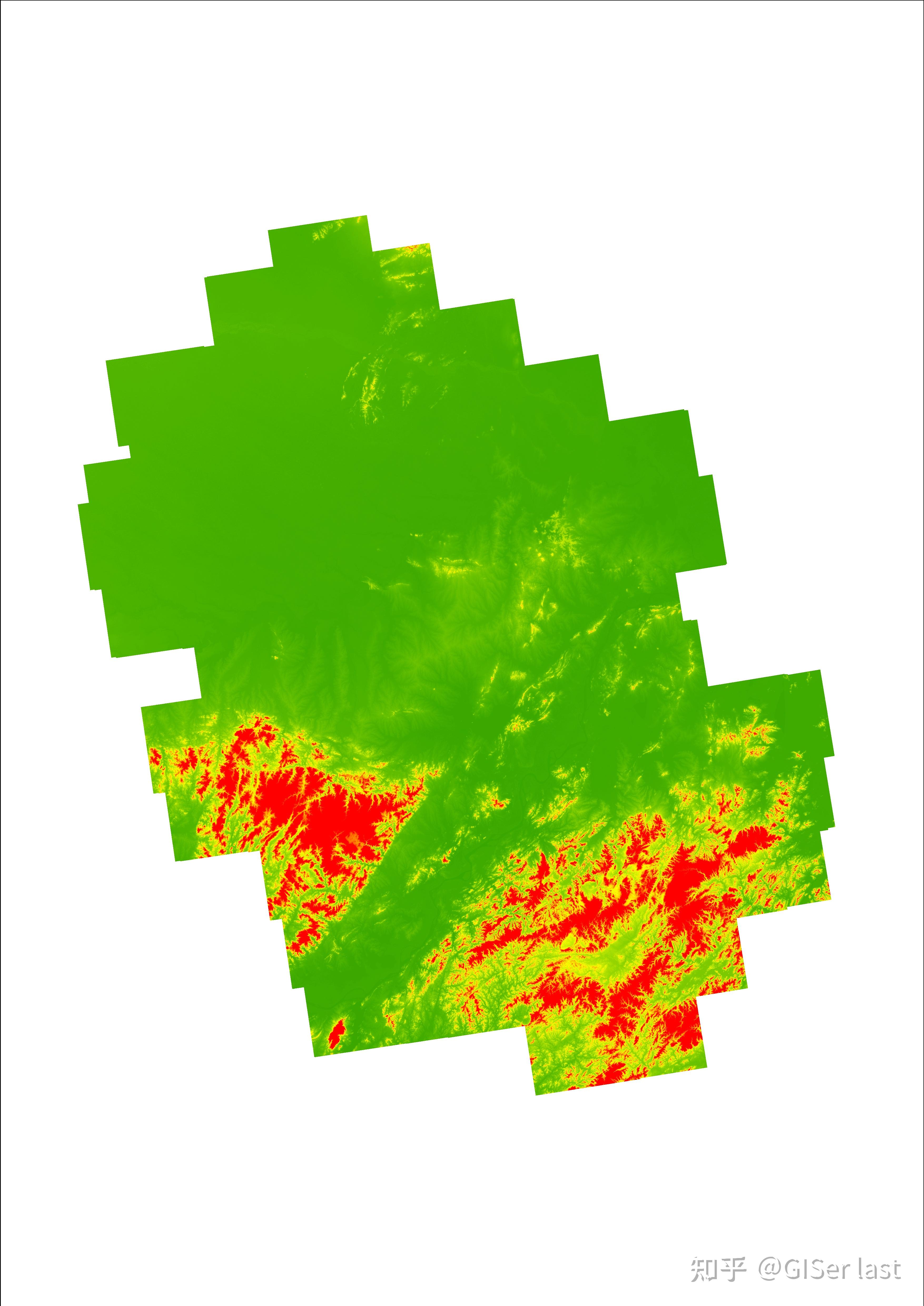 借助arcgis软件制作的dem可视化图