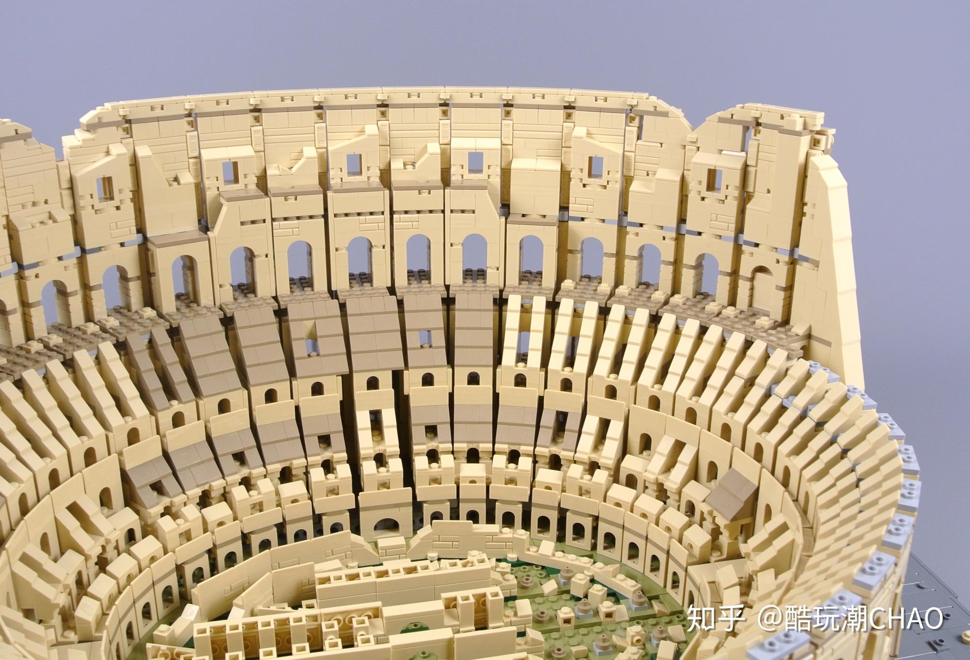 上百个拱门的无尽重复拼搭乐高10276罗马斗兽场详尽开箱评测