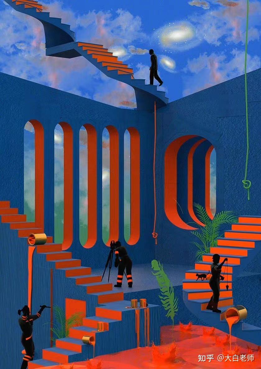 磨金石干货分享视觉艺术家tishkbarzanji插画分享